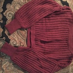 Cropped sweater size medium
